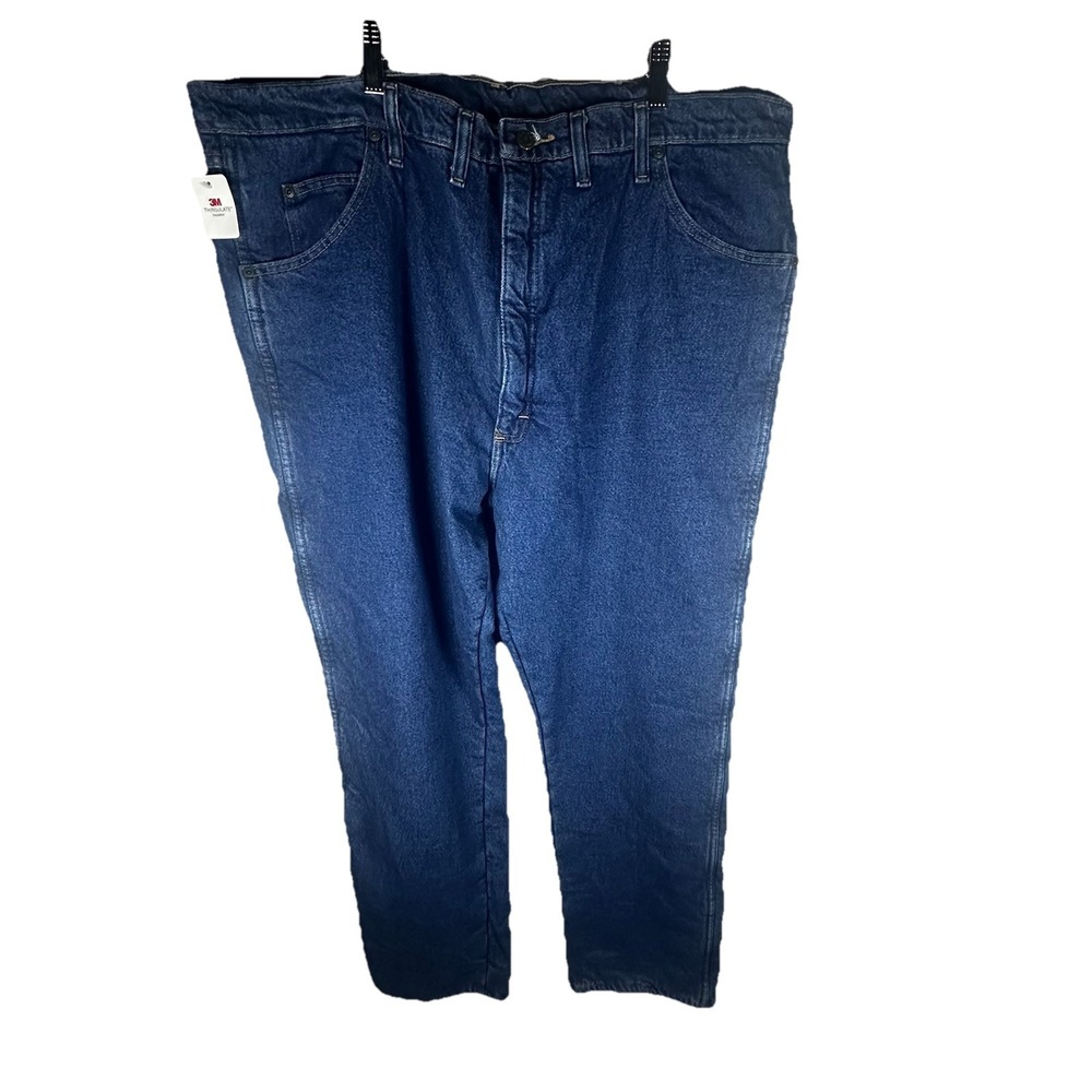 Mens Wrangler Rugged Wear Thermal Jeans - 3M Thinsulate Lining Fleece 42×32 NEW - Picture 4 of 16